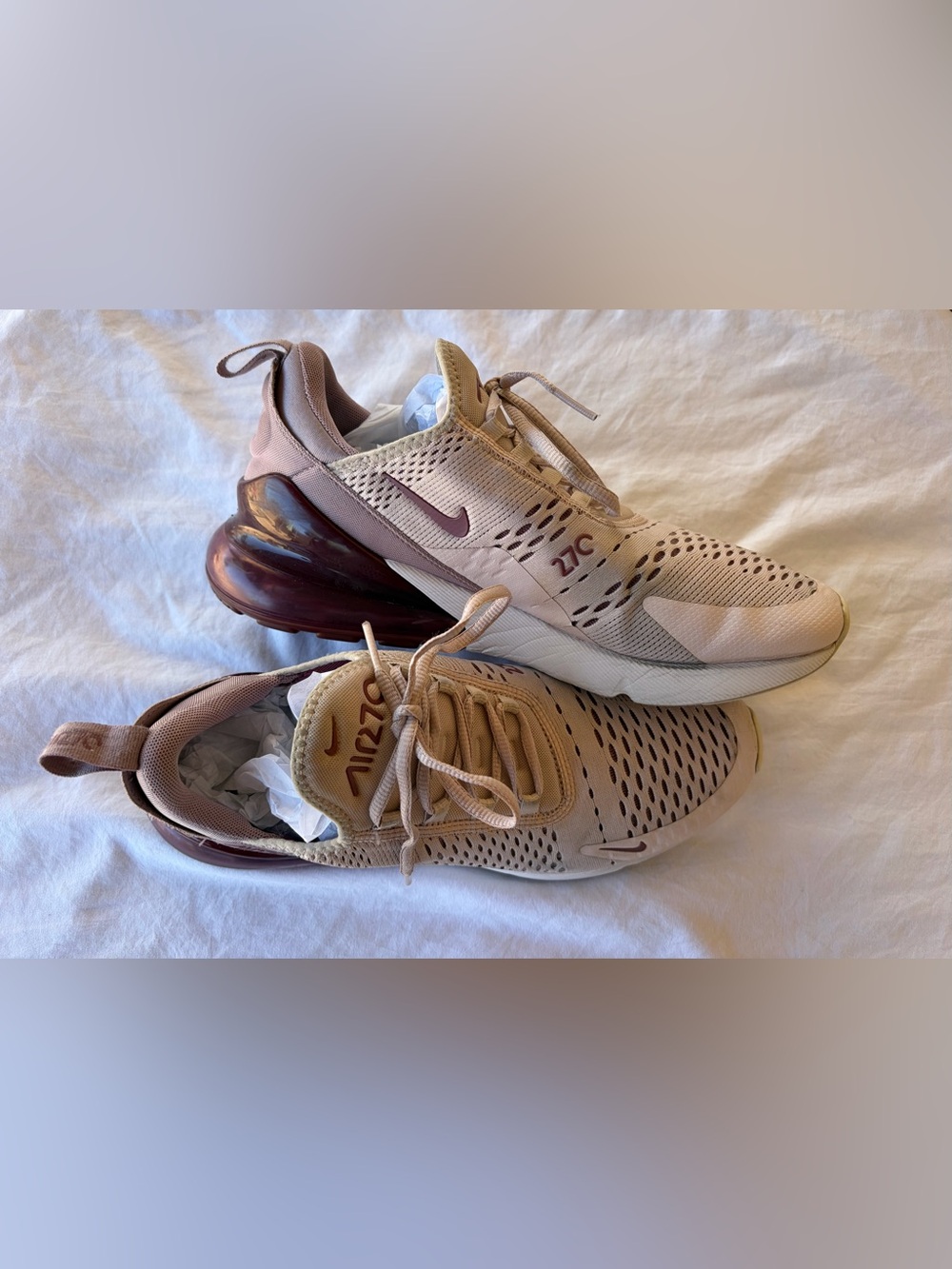 Nike Air Max 270 Pale Pink Running Womens  10.5